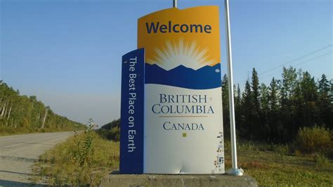 british columbia  alaska highway border  yukon youtube