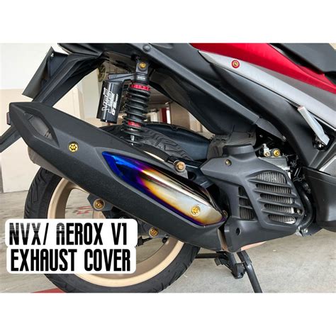 Yamaha NVX V1 Exhaust Cover Titanium Screw Nmax V1 Exhaust Cover