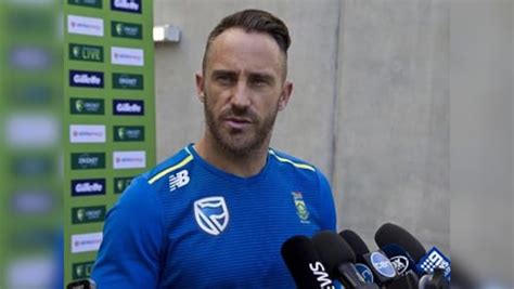 South Africa Vs Pakistan Faf Du Plessis Says Newlands Pitch Was