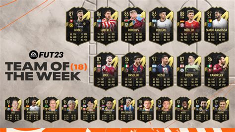 FIFA 23 Ultimate Team TOTW 20 features Kovacic, Trossard, and Openda