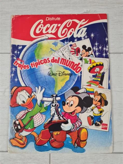 31 ALBUM CROMOS Completo Trajes Tipicos Del Mundo Disney Coca Cola