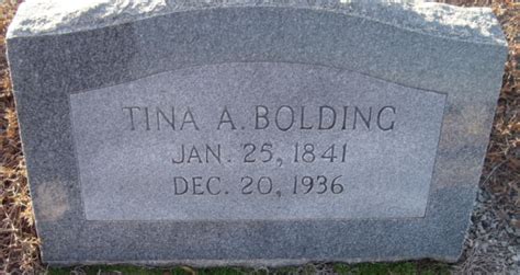 Tina Adeline Tiney” Bolding 1841 1936 Find A Grave Memorial