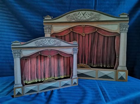 New Large Size Wooden Puppet Theater Without Puppet Set You Etsy Uk