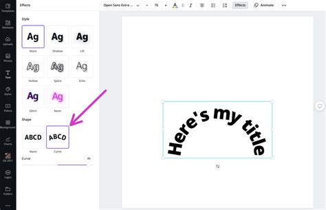 How To Make A Curve Text In Canva Printable Templates Free