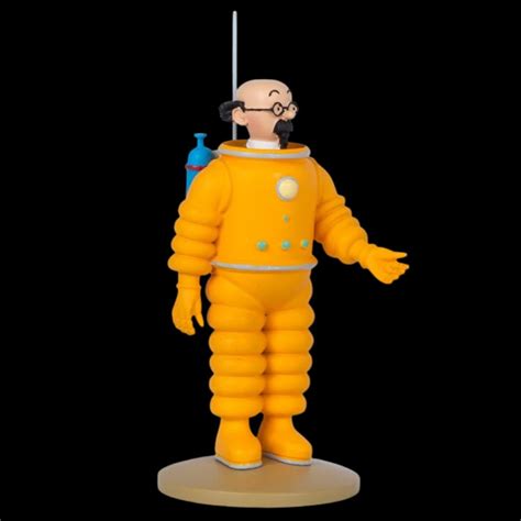 Figurine Tintin Professeur Tournesol Cosmonaute Objectif Lune