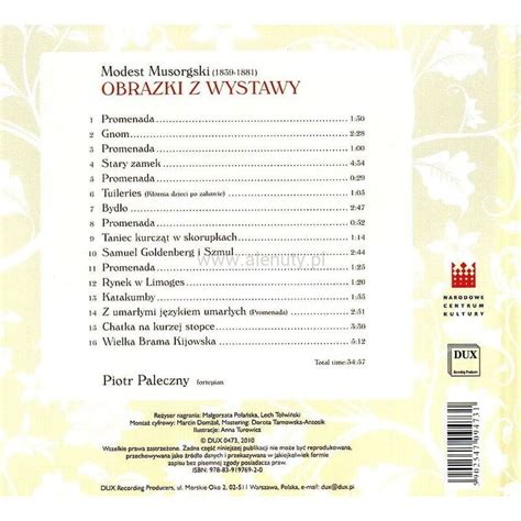 Modest Musorgski Obrazki Z Wystawy Bajka Muzyczna P Yta Cd