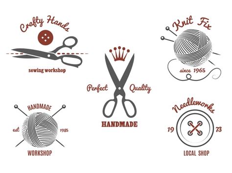 handmade logo vector images
