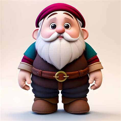 cute cartoon dwarf illustration   ai scribbles