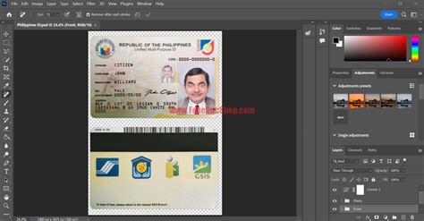 Philippines Id Card Psd Template Fakedocshop