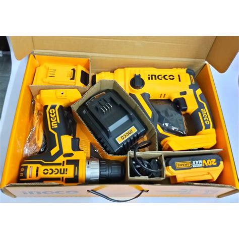 Ingco Cordless Combo Kit 2 Pcs Reapp Gh