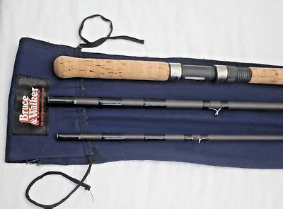 194 15 BRUCE WALKER 3 Pc NORWAY SPEY CASTER SALMON FLY ROD 10 11 DT