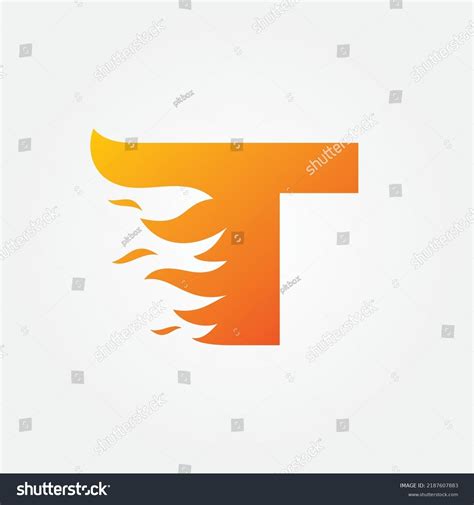 Letter T Logo Design Fire Stock Vector (Royalty Free) 2187607883 | Shutterstock