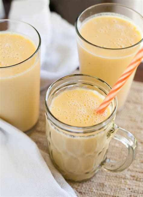 Healthy Mango Cantaloupe Dessert Smoothie Recipe