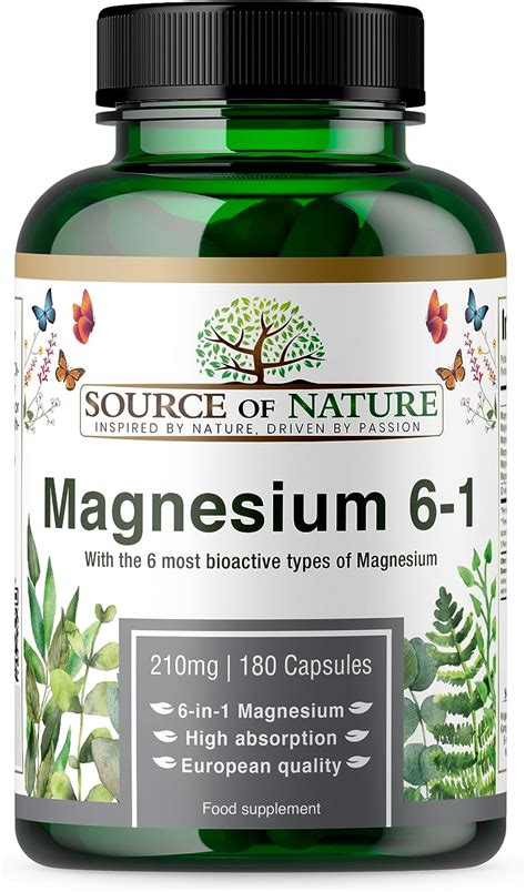 Source Of Nature In Magnesium Mg Most Bioactive Types Of