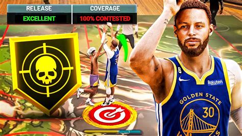 Sleeve Steph Curry Build Is Unfair W Half Court Greens On Nba 2k23 Best Jumpshot 2k23 Season