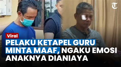 SAMBIL NANGIS Pelaku Ketapel Mata Guru SMA Di Bengkulu Hingga Buta