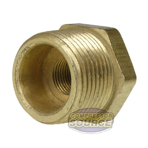 5 Pack 1 X 3 8 Male Nptf X Female Nptf Hex Bushing Reducer Brass Pip