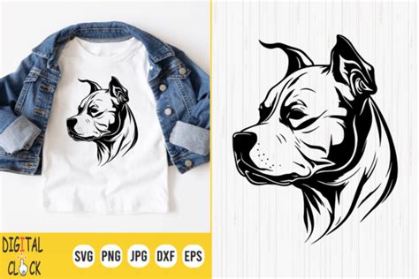 American Pit Bull Svg Pitbull Svg Graphic By Digital Click Store