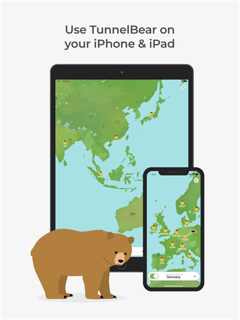 TunnelBear Secure VPN Wifi App Voor IPhone IPad En IPod Touch