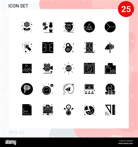 Stock Vector Icon Pack Of 25 Line Signs And Symbols For Chart Symbols