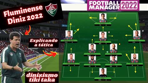 FM MANAGER 2022 Tática jogue como o Fluminense de Diniz estilo tiki