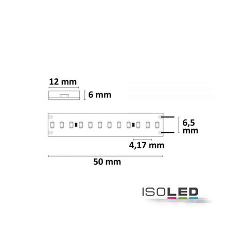 LED Streifen CRI930 Linear 48V DC 8W 700lm m 3000K warmweiß CRI95 IP6