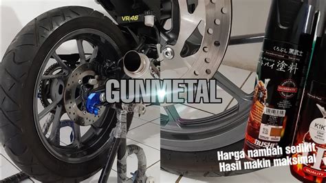 Repaint Velg Motor Gunmetal Samurai Paint Y124 Star Silver YouTube