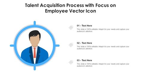 Talent Acquisition Process With Focus On Employee Vector Icon Ppt Powerpoint Presentation File