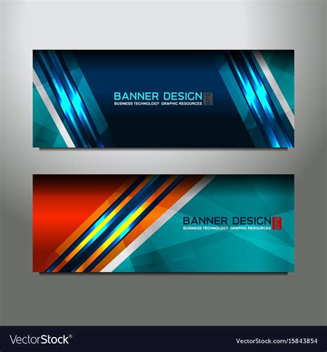 Header banner design Royalty Free Vector Image