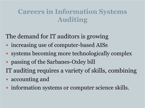 PPT Chapter 12 Information Technology Auditing PowerPoint