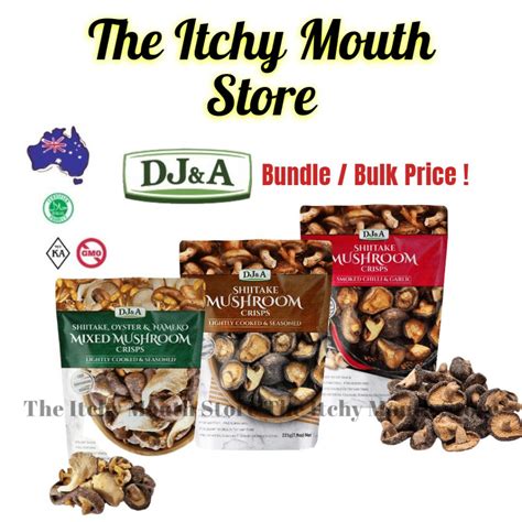 DJ A Launch Promo Bundle Price Mushroom Crisps Chips 30g Shiitake