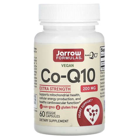 Jarrow Formulas Vegan Co Q Mg Veggie Capsules