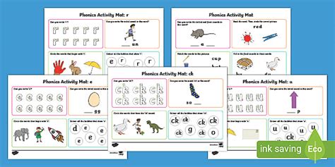 Eyfs Phase Ck E U R Phonics Activity Mats Twinkl