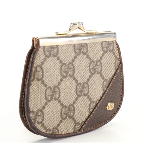 Gucci Coin Purse In Gg Supreme Canvas And Leather Ebth