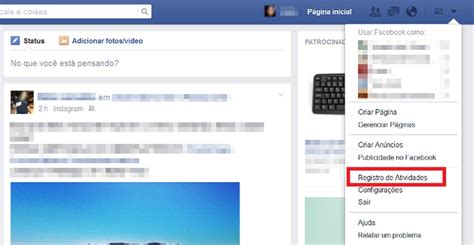 Como Excluir Registros De Atividades Do Facebook