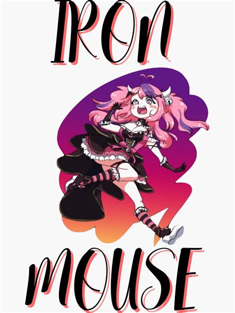 Iron Mouse Sticker For Sale By Redazshop Redbubble