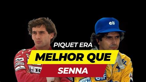 Duas Lendas Do Automobilismo Quem Foi Melhor Senna Ou Piquet YouTube