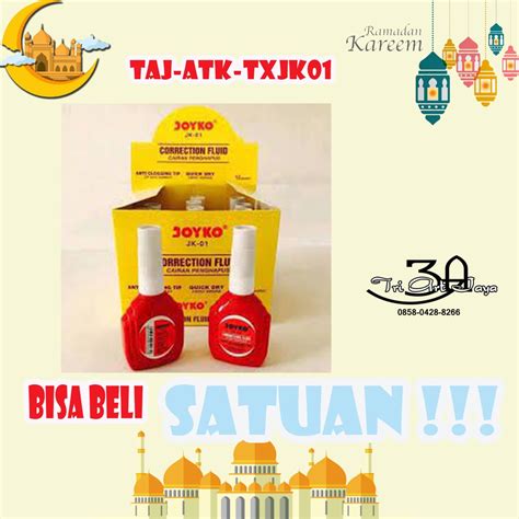 Jual Tip X Tip Ex Cair Correction Fluid Joyko Jk01 Murah Tipe X Joyko