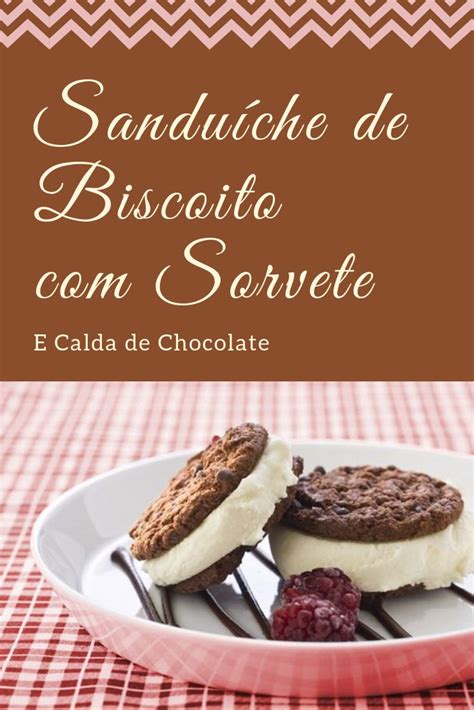 Sandu Che De Biscoito Sorvete E Calda De Chocolate Sa De Vida