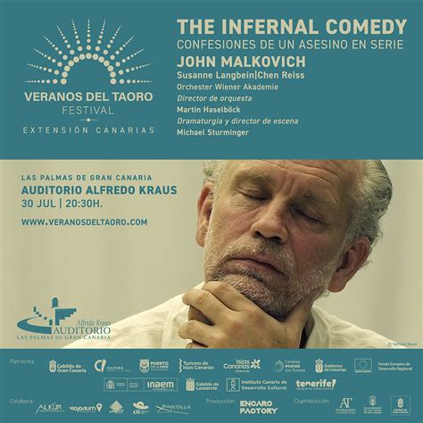 El Auditorio Alfredo Kraus Recibe En Julio A John Malkovich Con The