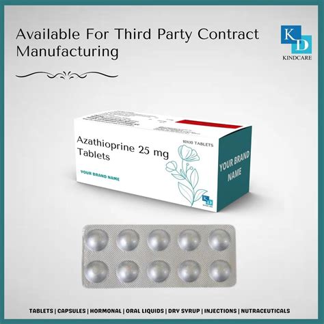 Azathioprine Tablets Ip Mg Third Party Manufacturer Packaging Size