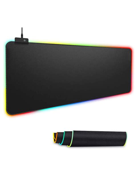 Mouse Pad Gamer Grande Speed Borda Led 7 Cores Rgb Impermeável 300mm X