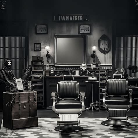 Premium Photo Wallpaper Of Vintage Barber Shop Vintage Barber Shop