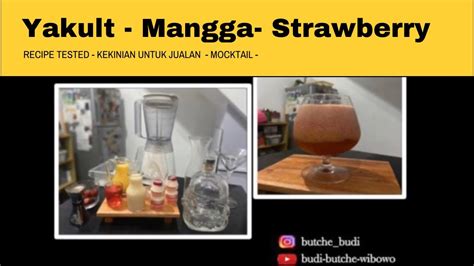 Minuman Kekinian Pake Yakult Yakult Mango And Strawberry Mocktail