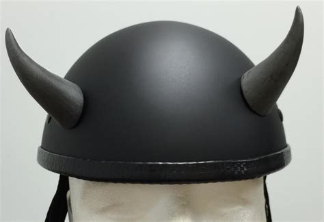 Motorcycle Helmet Bull Horns