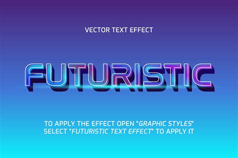 Futuristic Text Effect Fully Editable 7500769 Vector Art At Vecteezy