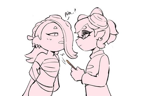 Shiver And Marie Pocky Game Splatoon Rwholesomeyuri