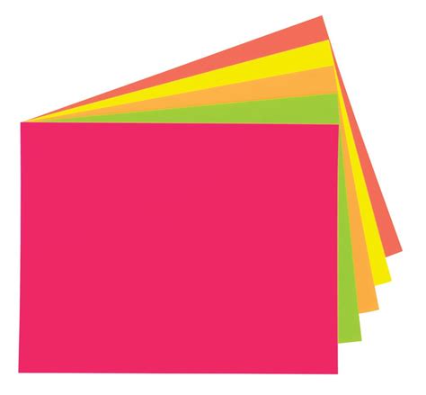 Ucreate Neon Poster Board 5 Assorted Colors Neon 11 X 14 5 Sheets