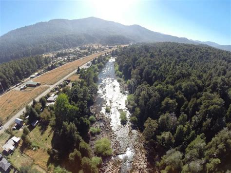 River Water Flows At A Park In Santiago Chile Stock Image Image Of