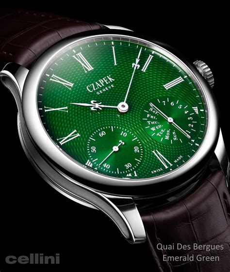 Quai Des Bergues Emerald Green L Czapek Cellini Jewelers